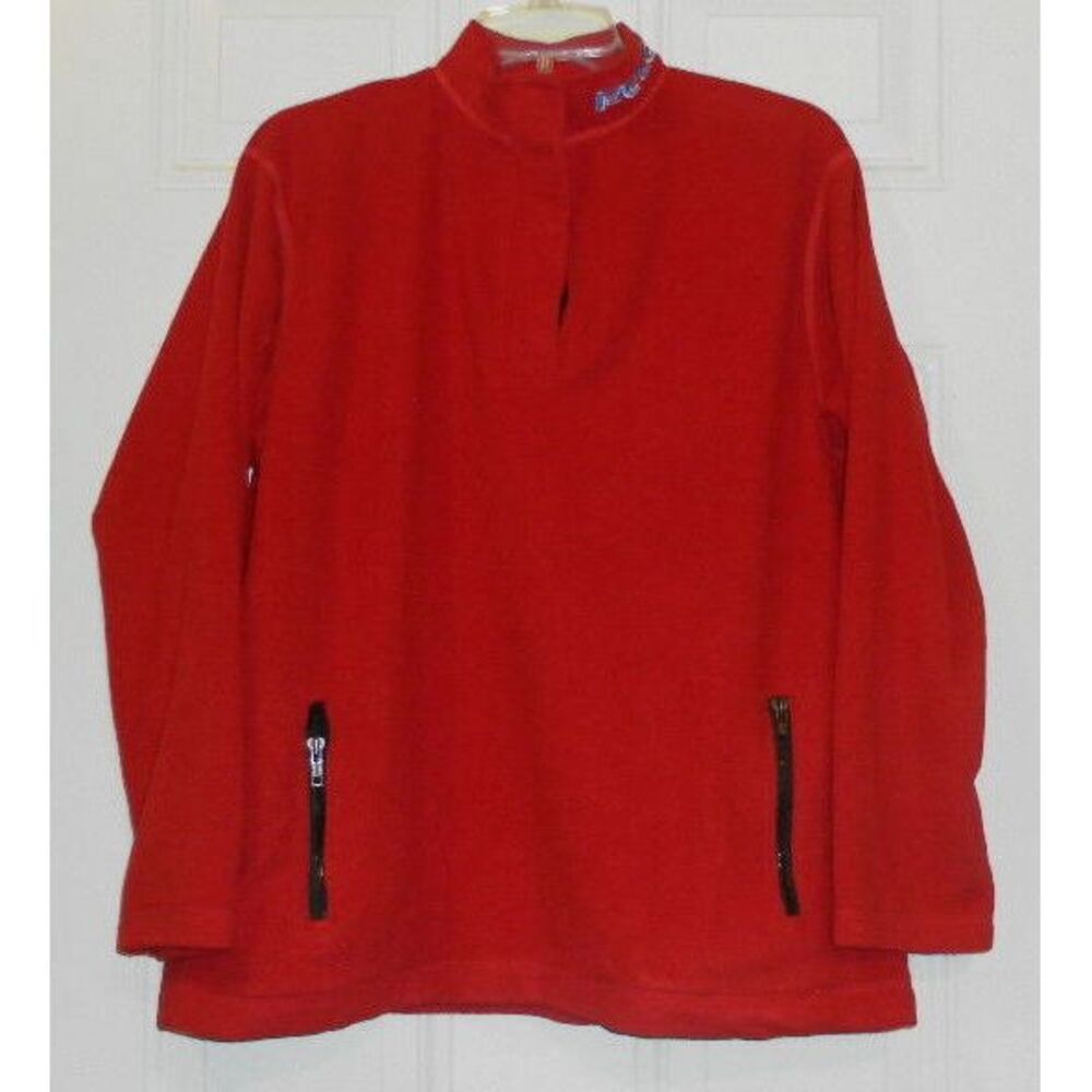 Vtg-Ralph Lauren POLO Red Fleece ski Size Men's Large L‎ Polo Jeans Co.